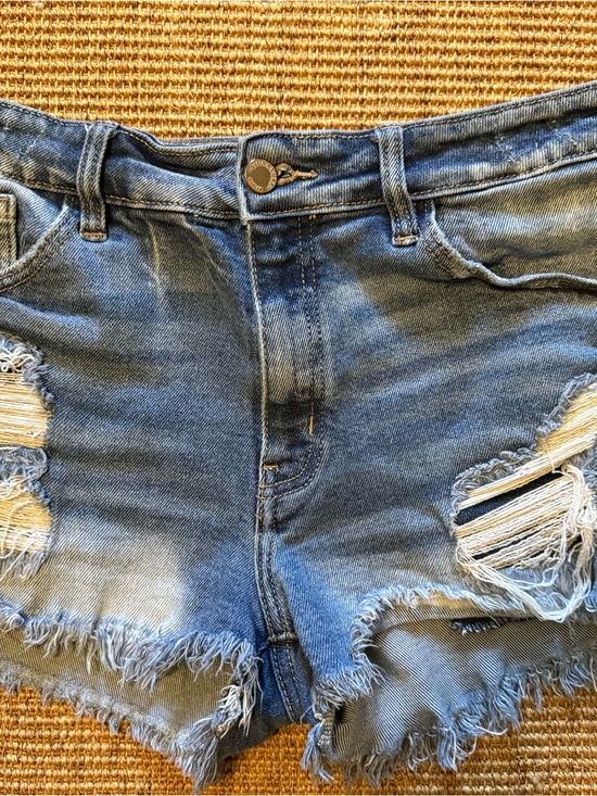 KanCan Pants - Distressed KanCan Mid-Rise Shorts